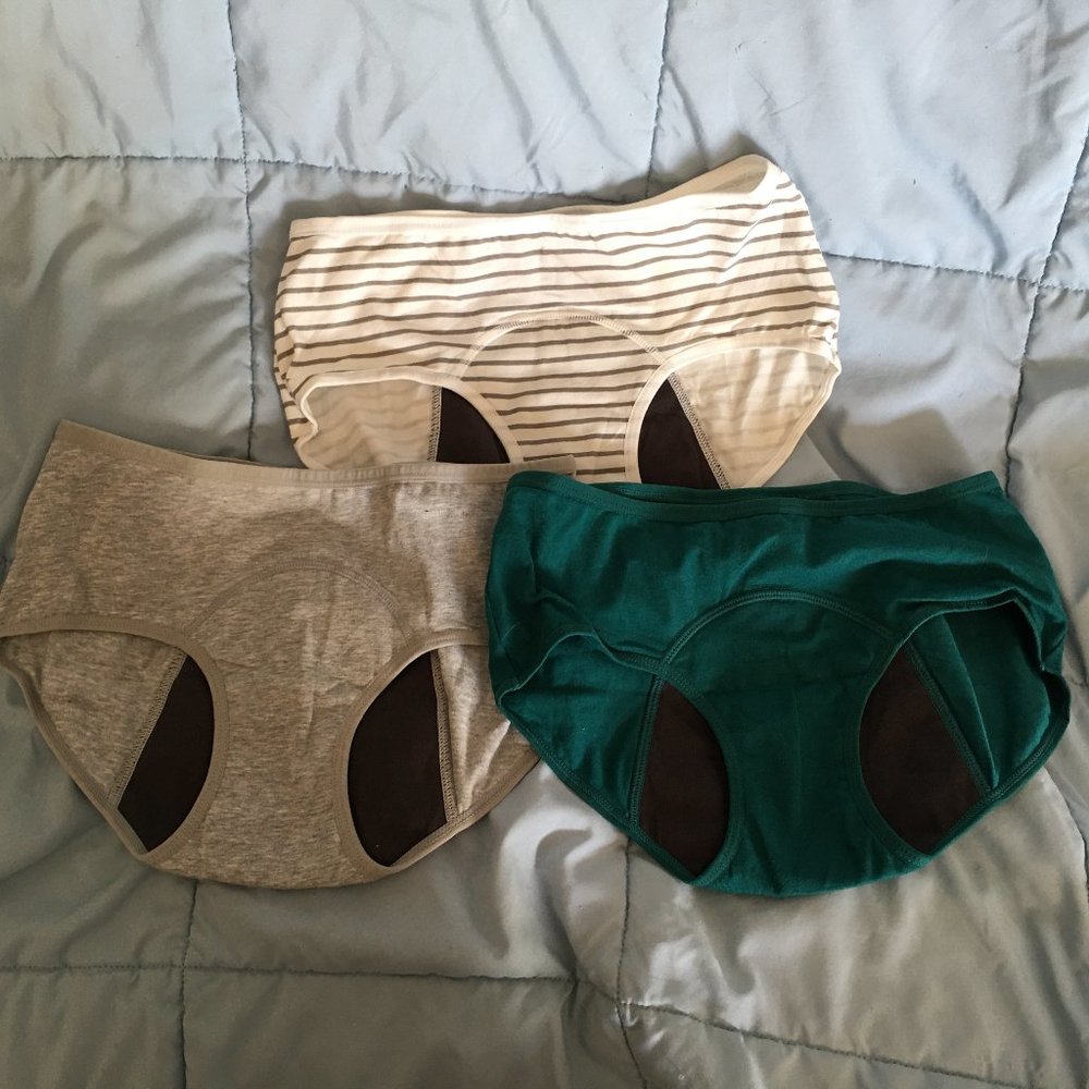 NEW INNERSY Womens High Waisted Period Underwear Leakproof Cotton Panties XS